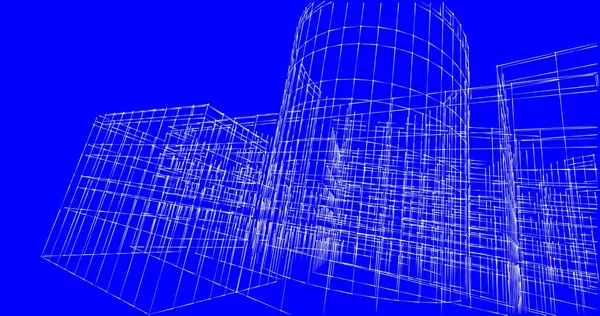 Abstrakcyjny Projekt Tapety Architektonicznej Cyfrowe Tło Koncepcyjne — Zdjęcie stockowe