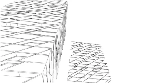 Абстрактный Архитектурный Дизайн Обоев Цифровой Концепт Фон — стоковое фото