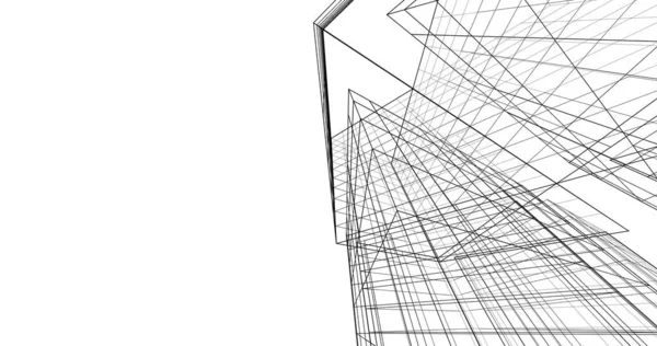Абстрактный Архитектурный Дизайн Обоев Цифровой Концепт Фон — стоковое фото