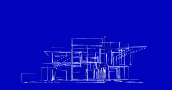 Абстрактный Архитектурный Дизайн Обоев Цифровой Концепт Фон — стоковое фото