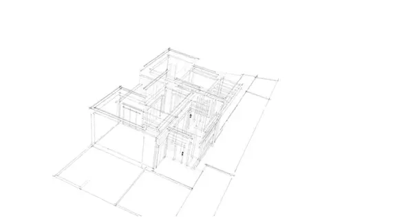 Disegno Astratto Carta Parati Architettonica Sfondo Concetto Digitale — Foto Stock