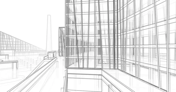 soyut mimari duvar kağıdı tasarımı, dijital konsept arkaplan