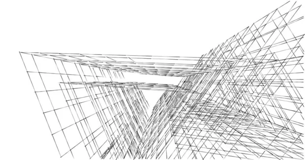Абстрактный Архитектурный Дизайн Обоев Цифровой Концепт Фон — стоковое фото