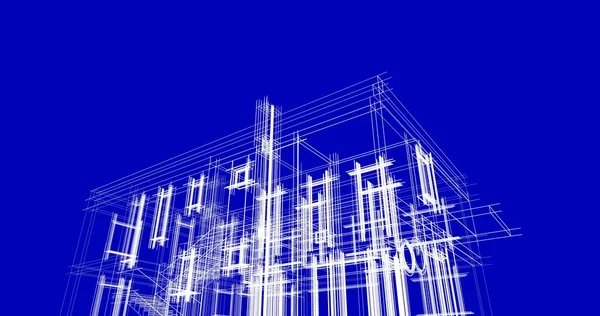 Architecture Building Illustration Background — Stock Photo, Image