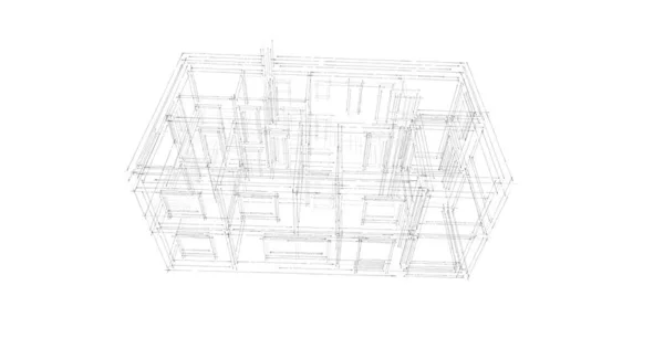 Geometrik Mimari Binalar Tasarımı — Stok fotoğraf