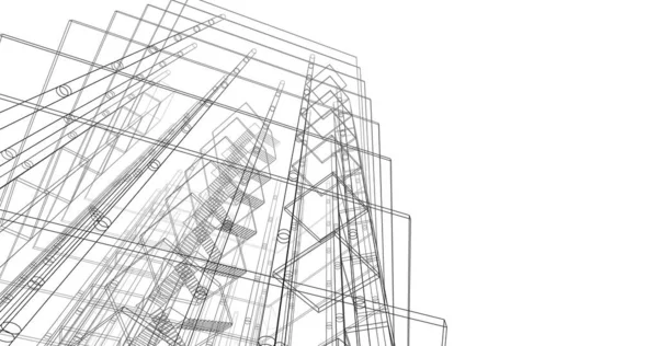 soyut mimari duvar kağıdı tasarımı, dijital konsept arkaplan