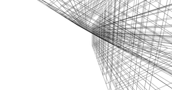 Абстрактный Архитектурный Дизайн Обоев Цифровой Концепт Фон — стоковое фото