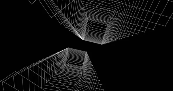 Mimari sanat konseptinde soyut çizgiler, minimum geometrik şekiller. 