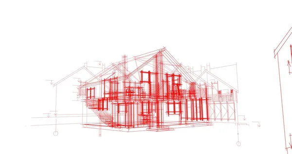 Formas Geométricas Mínimas Líneas Arquitectónicas —  Fotos de Stock