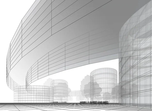 soyut mimari duvar kağıdı tasarımı, dijital konsept arkaplan