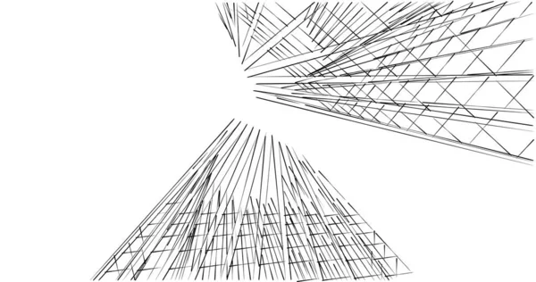 Абстрактный Архитектурный Дизайн Обоев Цифровой Концепт Фон — стоковое фото