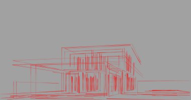 soyut mimari duvar kağıdı tasarımı, dijital konsept arkaplan