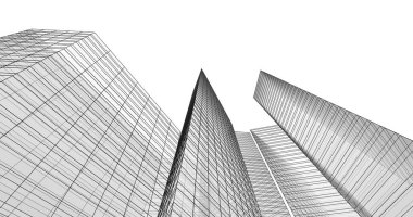 soyut mimari duvar kağıdı tasarımı, dijital konsept arkaplan