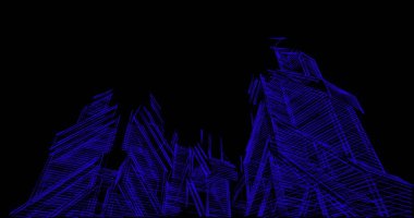 soyut mimari duvar kağıdı tasarımı, dijital konsept arkaplan