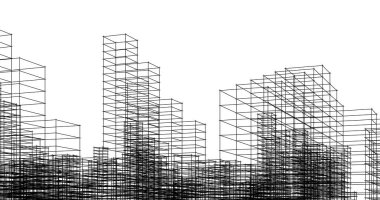 eskiz sanat geometrik mimari binalar tasarımı