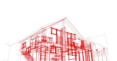 minimal geometrik şekiller, mimari çizgiler