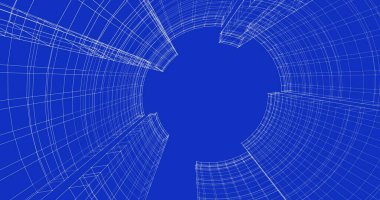 soyut mimari duvar kağıdı tasarımı, dijital konsept arkaplan