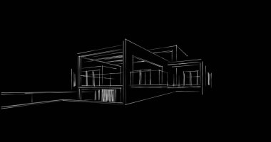 soyut mimari duvar kağıdı tasarımı, dijital konsept arkaplan