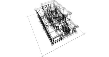 soyut mimari duvar kağıdı tasarımı, dijital konsept arkaplan