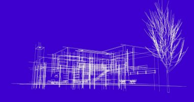 soyut mimari duvar kağıdı tasarımı, dijital konsept arkaplan