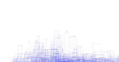 soyut mimari duvar kağıdı tasarımı, dijital konsept arkaplan