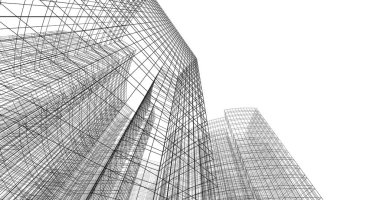 soyut mimari duvar kağıdı tasarımı, dijital konsept arkaplan