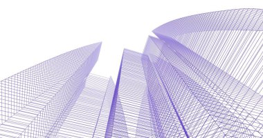 soyut mimari duvar kağıdı tasarımı, dijital konsept arkaplan