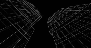 soyut mimari duvar kağıdı tasarımı, dijital konsept arkaplan