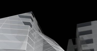 soyut mimari duvar kağıdı tasarımı, dijital konsept arkaplan