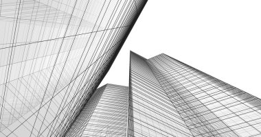 soyut mimari duvar kağıdı tasarımı, dijital konsept arkaplan