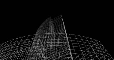 soyut mimari duvar kağıdı tasarımı, dijital konsept arkaplan