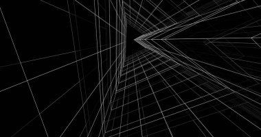 soyut mimari duvar kağıdı tasarımı, dijital konsept arkaplan