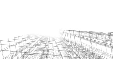 soyut mimari duvar kağıdı tasarımı, dijital konsept arkaplan