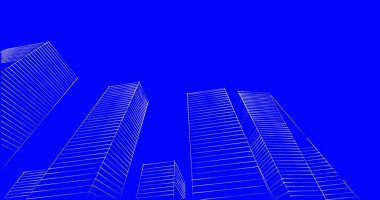 soyut mimari duvar kağıdı tasarımı, dijital konsept arkaplan