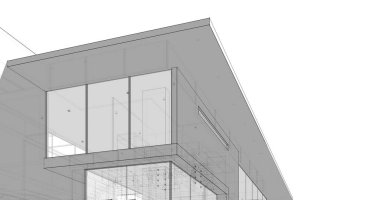 minimal geometrik mimari binalar tasarımı