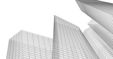 soyut mimari duvar kağıdı tasarımı, dijital konsept arkaplan