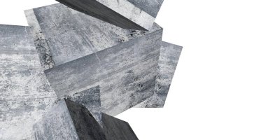 Arkaplanda mimari bina 3d illüstrasyon