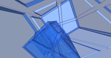 soyut mimari duvar kağıdı tasarımı, dijital konsept arkaplan