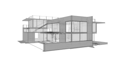 minimal geometrik mimari binalar tasarımı