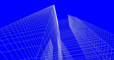 soyut mimari duvar kağıdı tasarımı, dijital konsept arkaplan