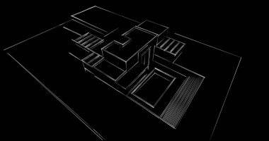 soyut mimari duvar kağıdı tasarımı, dijital konsept arkaplan