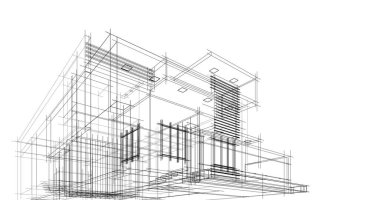 minimal geometrik şekiller, mimari çizgiler