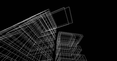 soyut mimari duvar kağıdı tasarımı, dijital konsept arkaplan