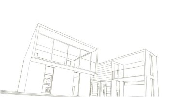 soyut mimari duvar kağıdı tasarımı, dijital konsept arkaplan