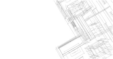 soyut mimari duvar kağıdı tasarımı, dijital konsept arkaplan