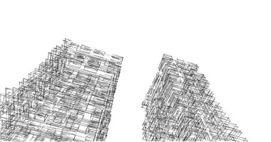 soyut mimari duvar kağıdı tasarımı, dijital konsept arkaplan
