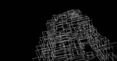 soyut mimari duvar kağıdı tasarımı, dijital konsept arkaplan