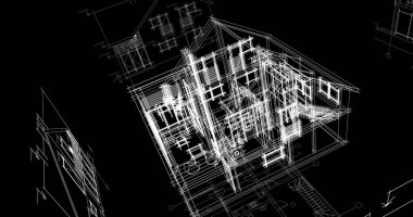 minimal geometrik şekiller, mimari çizgiler