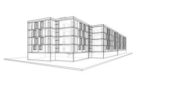 soyut mimari duvar kağıdı tasarımı, dijital konsept arkaplan