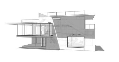 minimal geometrik mimari binalar tasarımı